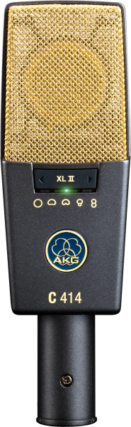 C414 XLS MATCHED PAIR LARGE DIAPHRAGM STUDIO MICROPHONE FOR UNIVERSAL APPLICATIONS BUT AS MATCHED STEREO PAIR